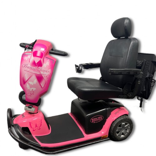 Breast Cancer Awareness Scooter Capacity 400 lbs Rental: BC left